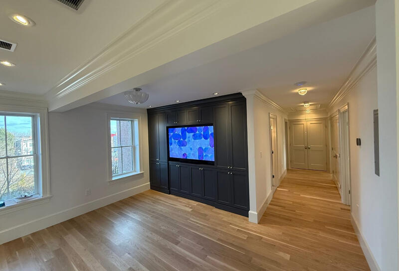 Built-In Media Wall Installation