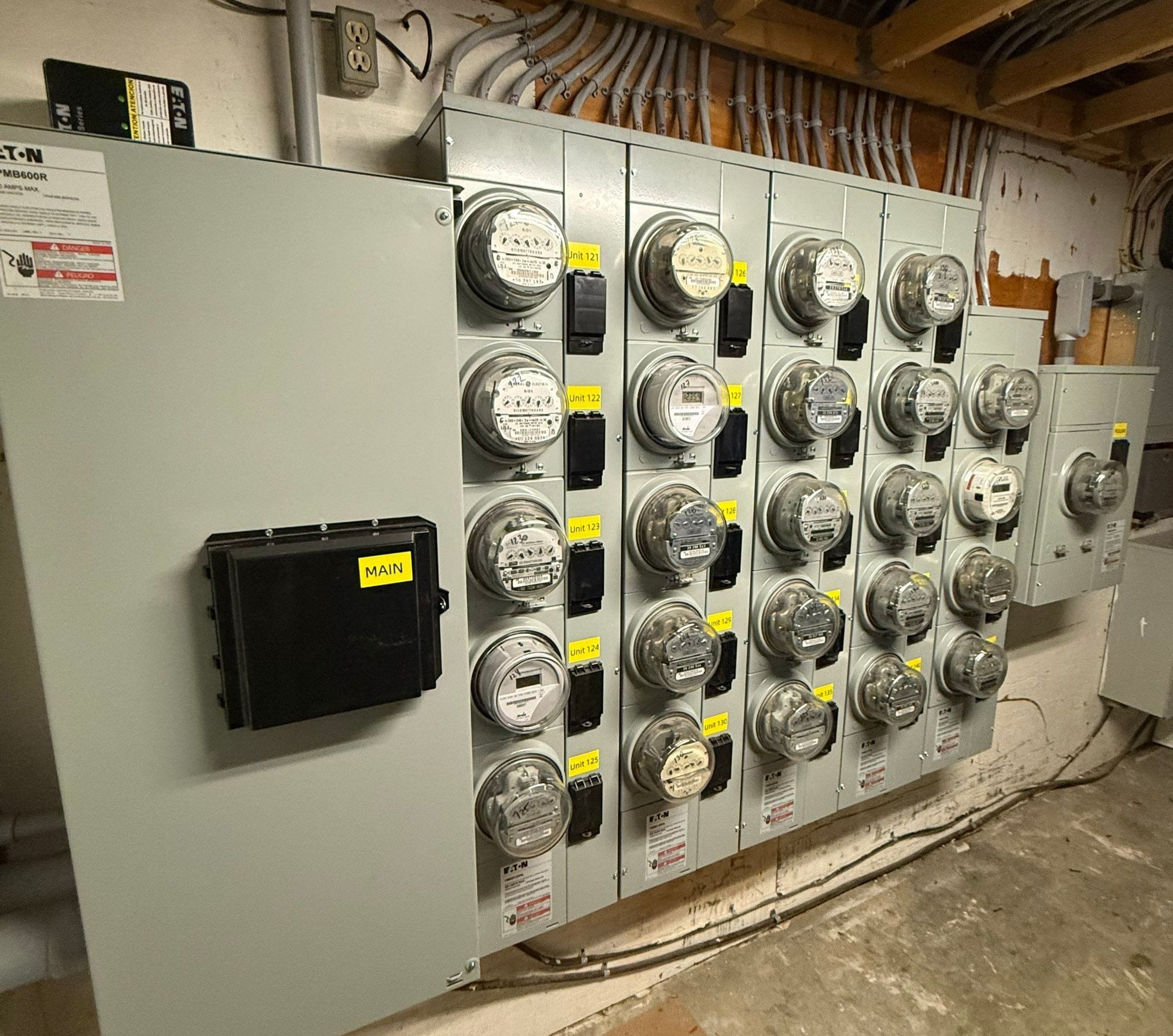 Multi-Unit Meter Bank Installation